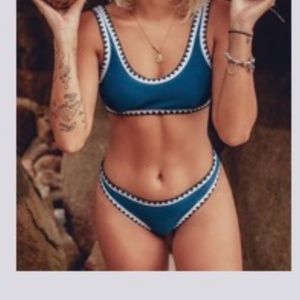 Sporty Blue & Black Bikini